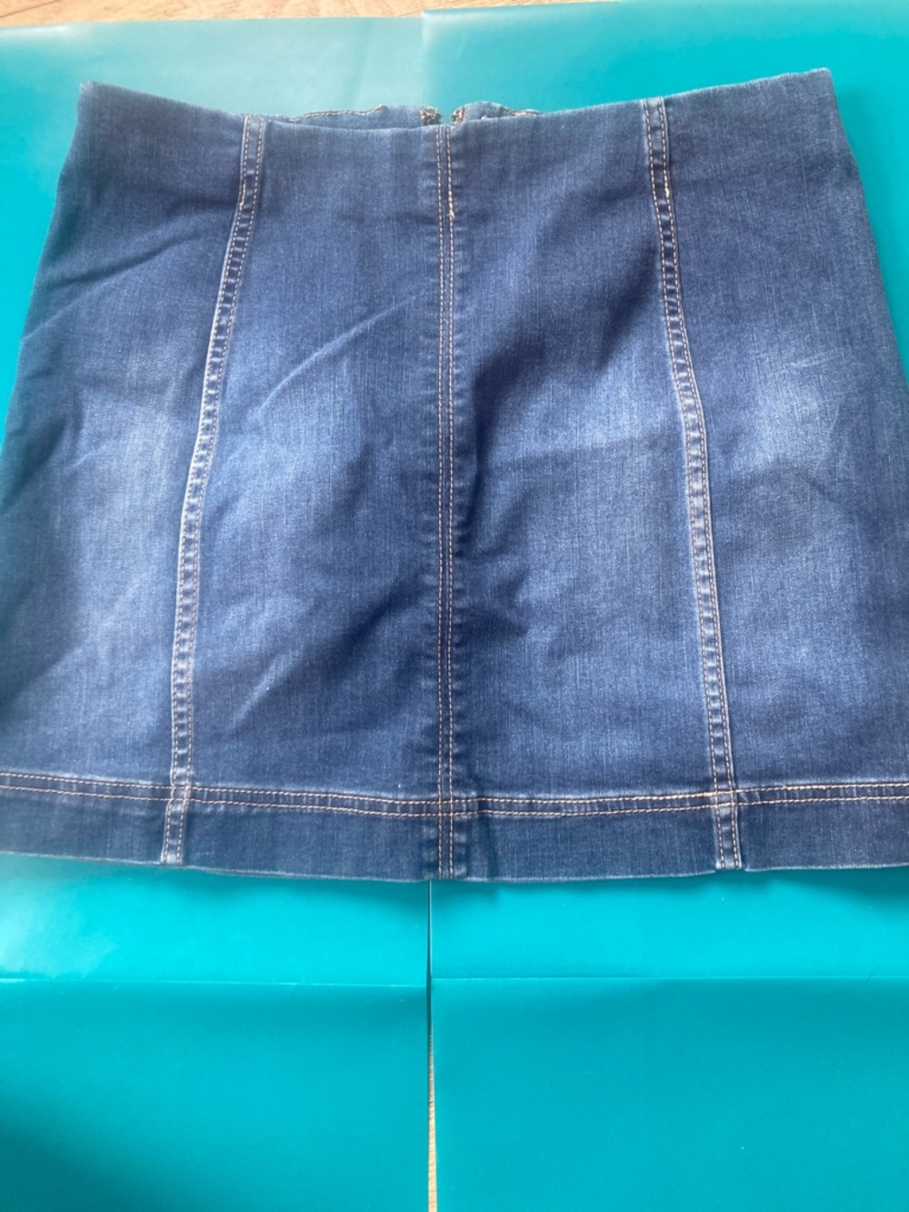 Jolt Dark Blue Denim Mini Skirt